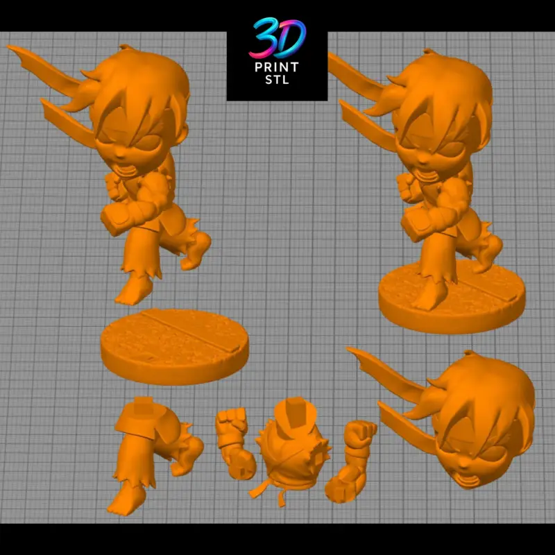Ryu Chibi Street Fighter | 3D Print File | STL - Image 4