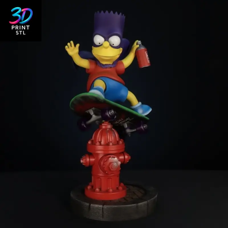 Bartman Figure The Simpsons | 3D Print File | STL - Image 2