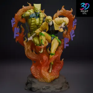 Dio & The World Diorama JoJo's Bizarre | STL File for 3D Printing