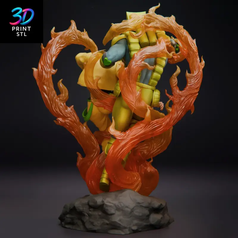 Dio & The World Diorama JoJo's Bizarre | STL File for 3D Printing - Image 3