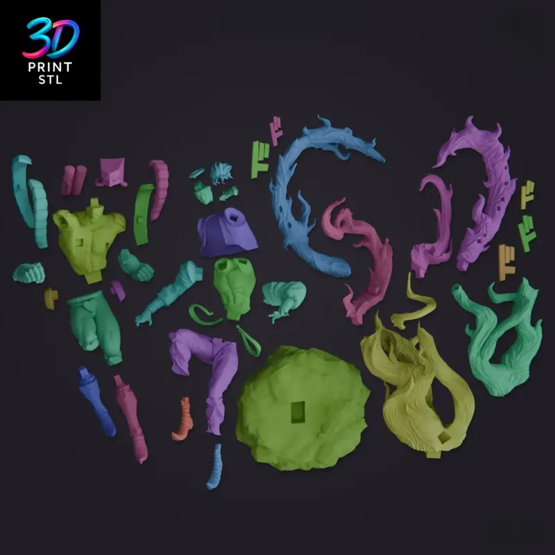 Dio & The World Diorama JoJo's Bizarre | STL File for 3D Printing - Image 7