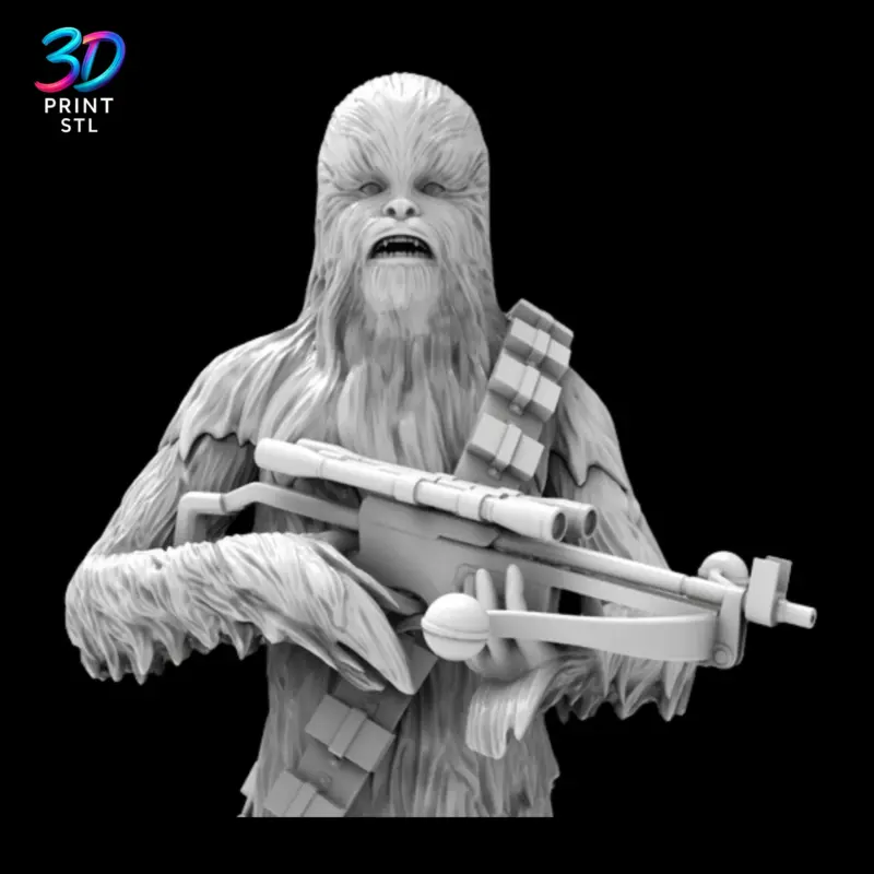 Chewbacca Figure Star Wars | 3D Print File | STL - Image 3