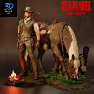 John Marston Diorama Red Dead Redemption II | 3D Print File | STL