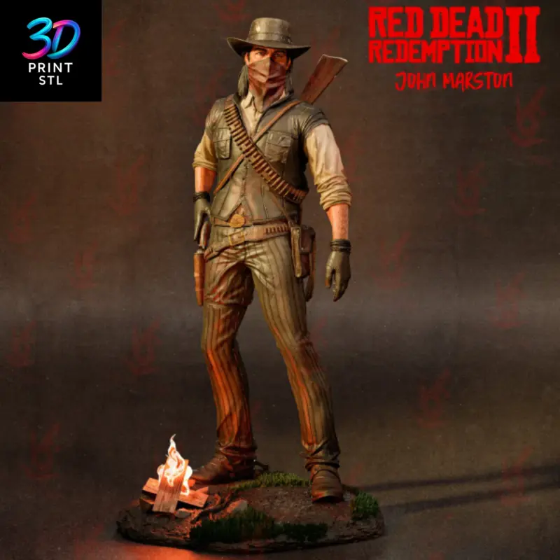 John Marston Diorama Red Dead Redemption II | 3D Print File | STL - Image 5