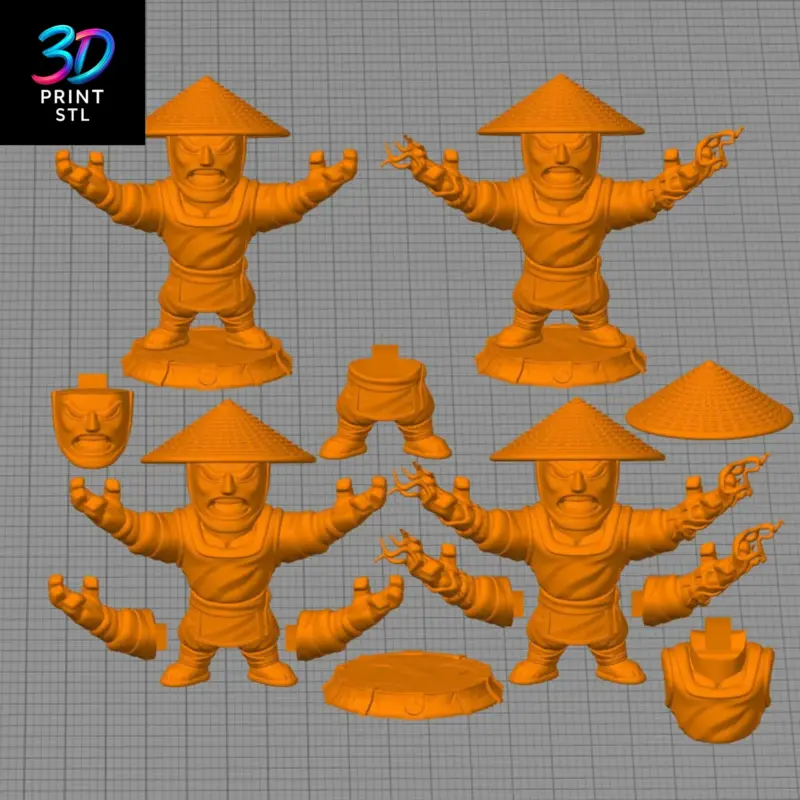 Lord Raiden Chibi Mortal Kombat | STL for 3D Printers - Image 4