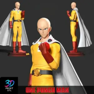 Saitama Figure One Punch Man | 3D Print Model | STL