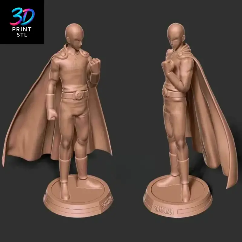Saitama Figure One Punch Man | 3D Print Model | STL - Image 3