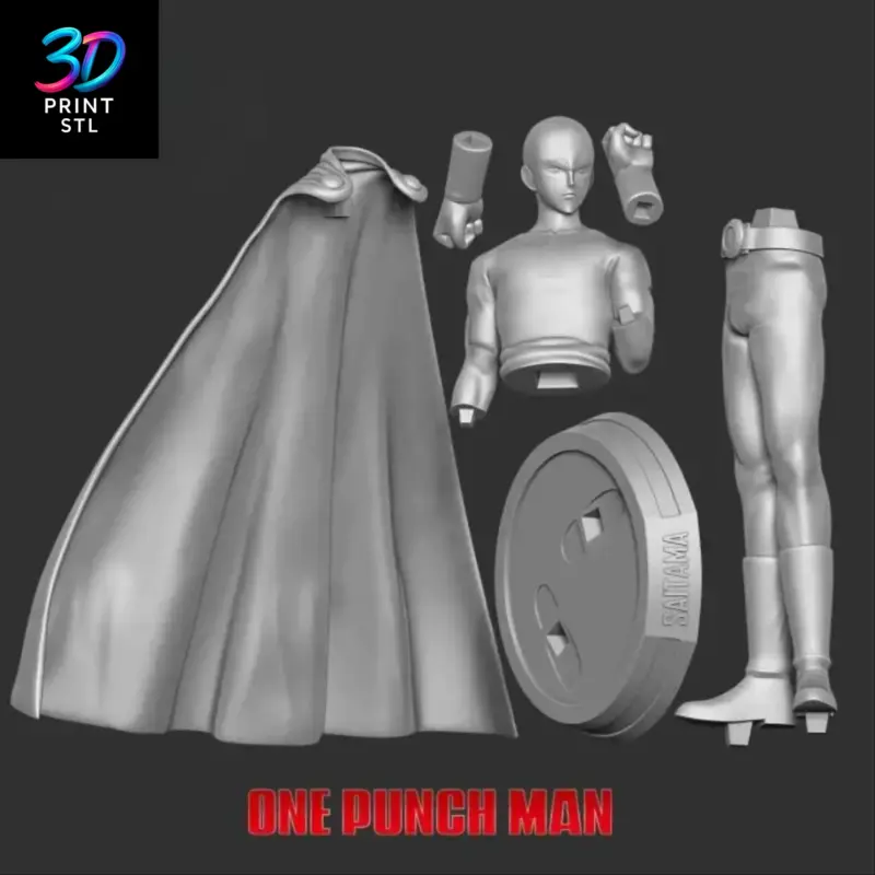 Saitama Figure One Punch Man | 3D Print Model | STL - Image 4