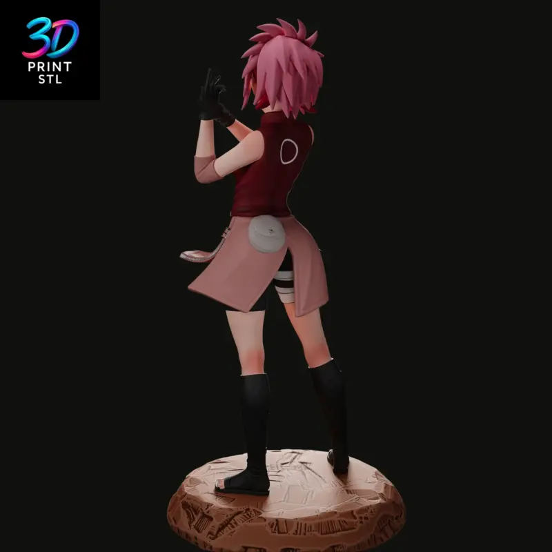Sakura Haruno Naruto Shippuden | 3D Print File | STL - Image 4