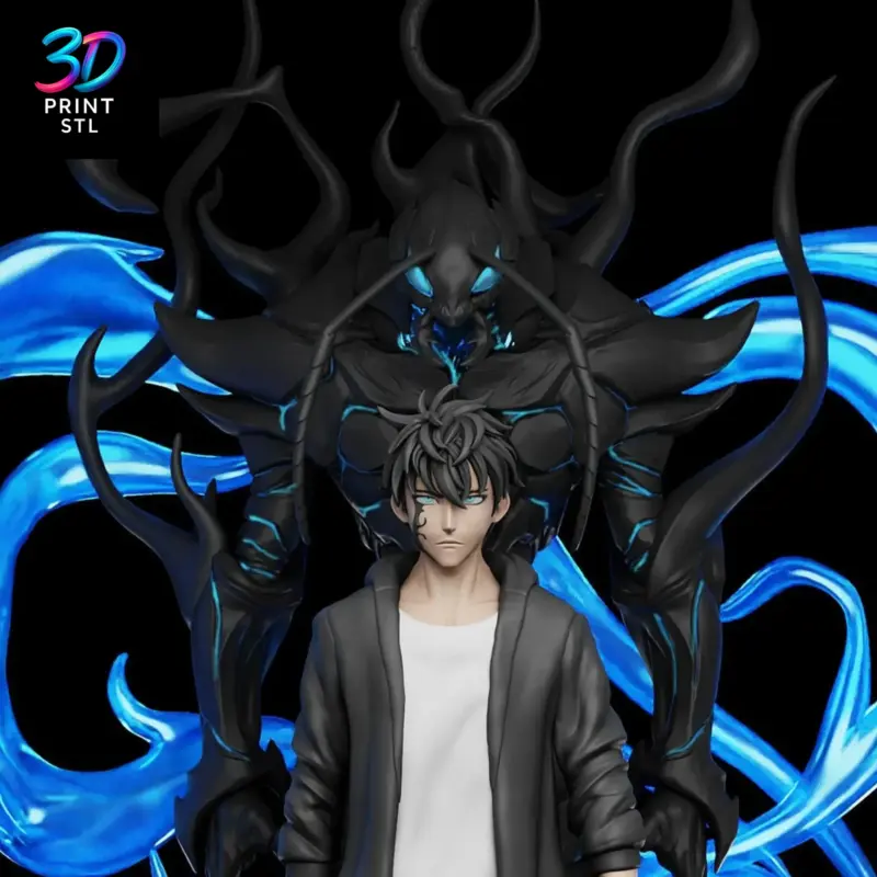 Sung Jinwoo & Beru Diorama Solo Leveling | 3D Print Model | STL - Image 2