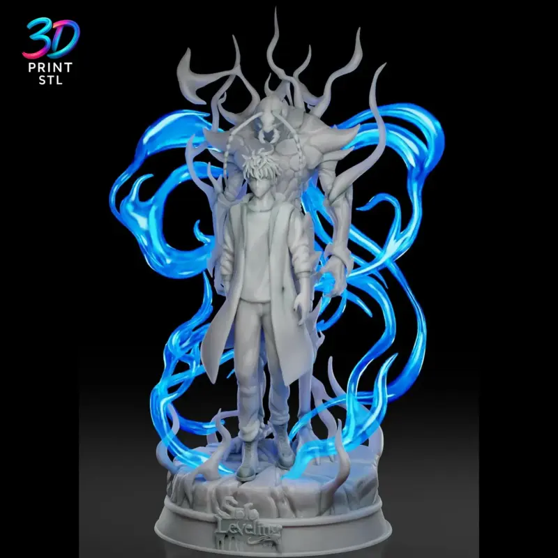 Sung Jinwoo & Beru Diorama Solo Leveling | 3D Print Model | STL - Image 3