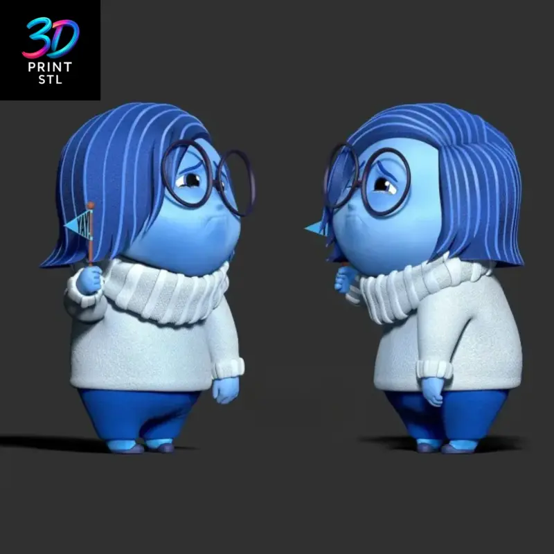 Sadness Figure Inside Out | 3D Print Model | STL - Image 2