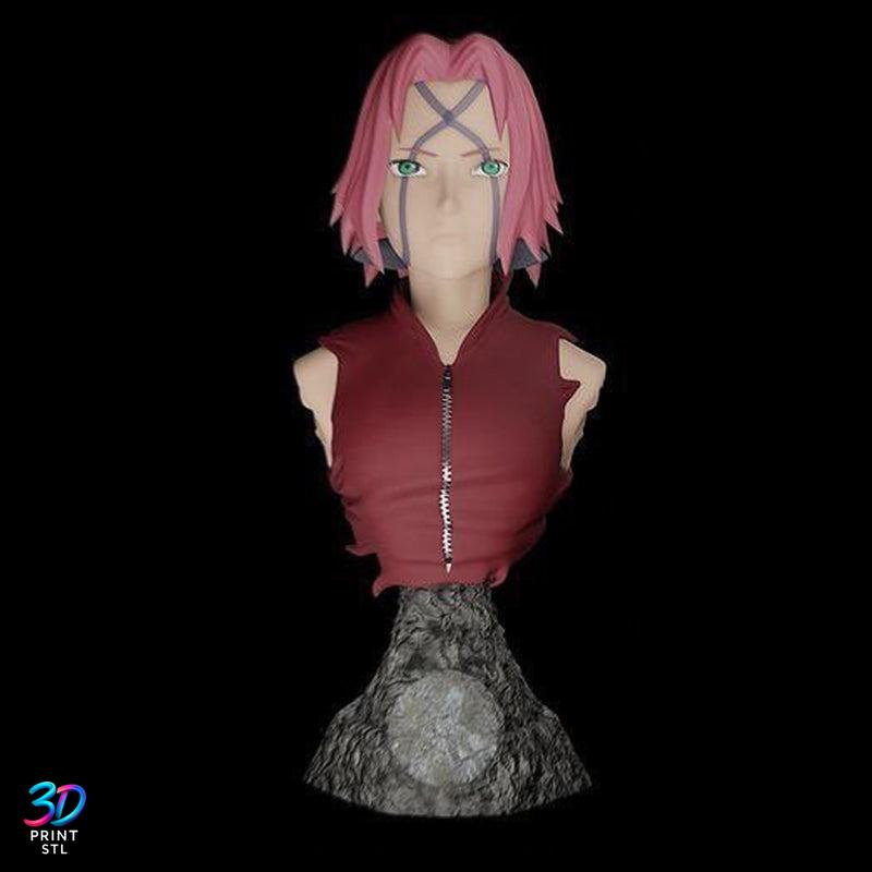 Sakura Haruno Bust Naruto | STL for 3D Printers - Image 2