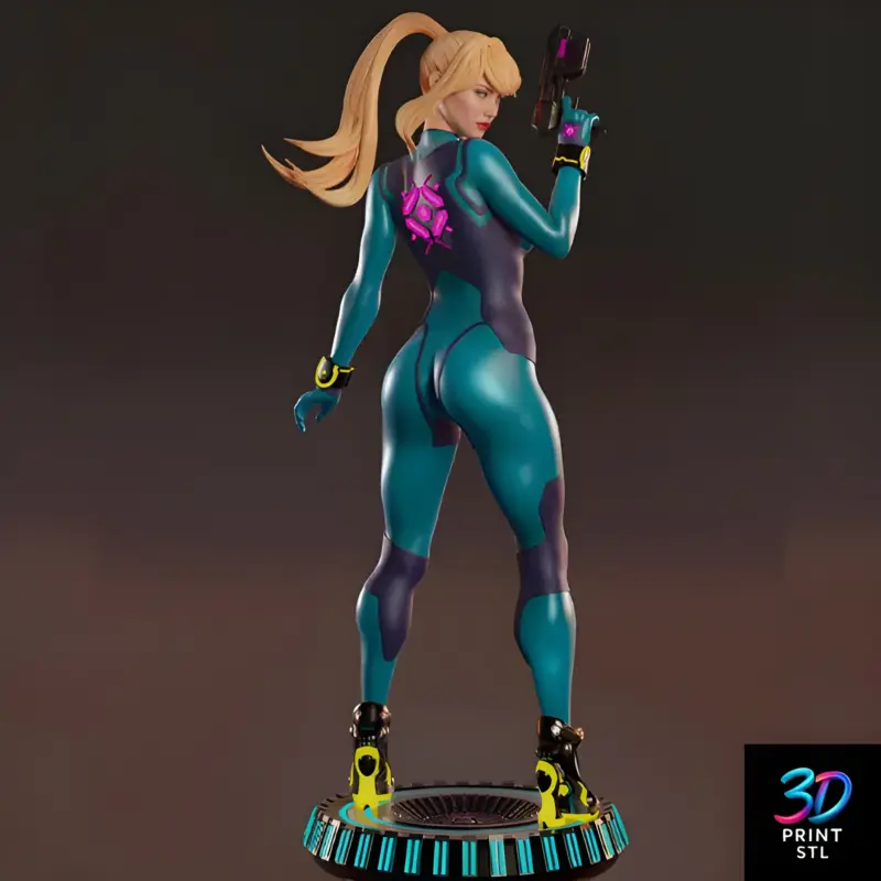 Samus Aran Zero Suit Metroid | STL for 3D Printers - Image 3