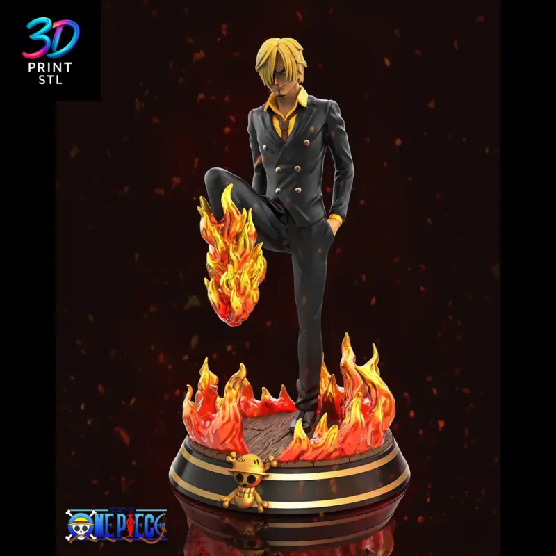 Sanji Figure One Piece | STL for 3D Printers - Image 2