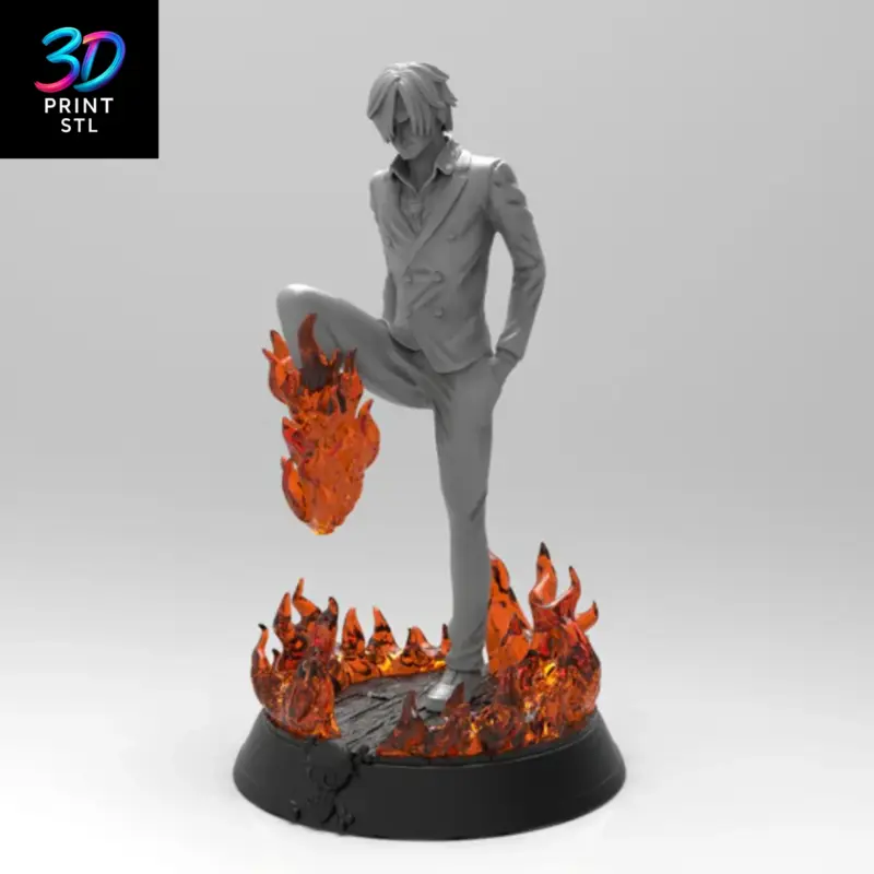 Sanji Figure One Piece | STL for 3D Printers - Image 4