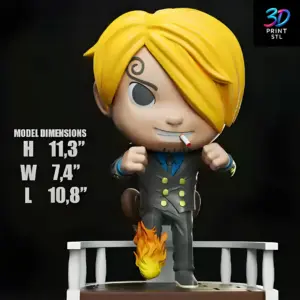 Sanji Chibi One Piece | STL for 3D Printers