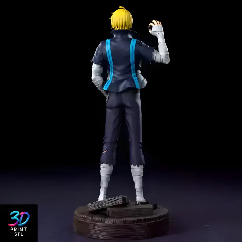 Sanji Straw-Hat Chef Statue | STL 3D Print File - Image 3