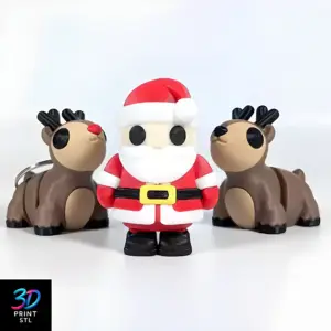 Santa Claus Flexi | 3D Print File | STL