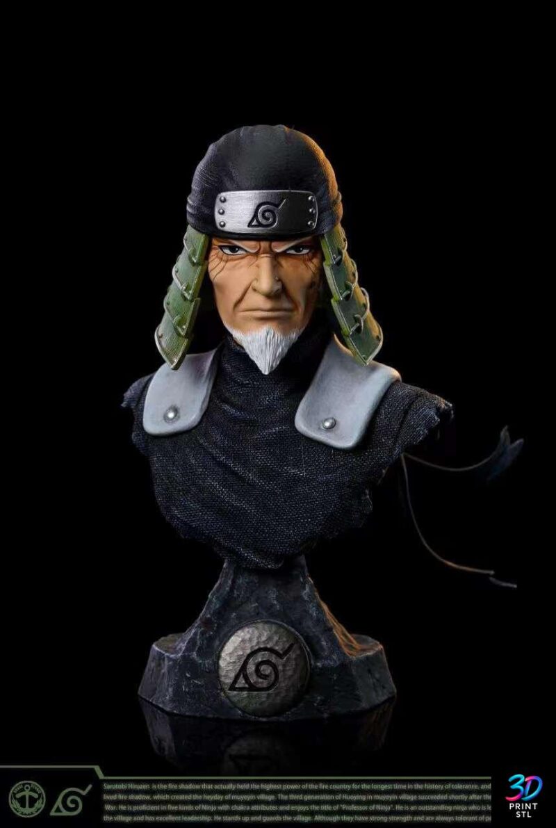 Sarutobi Hiruzen Bust Naruto | STL for 3D Printers