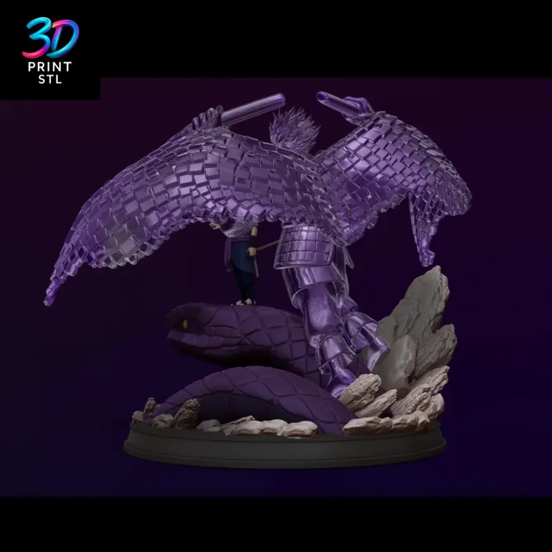 Sasuke & Susanoo Diorama Naruto | 3D Print File | STL - Image 5