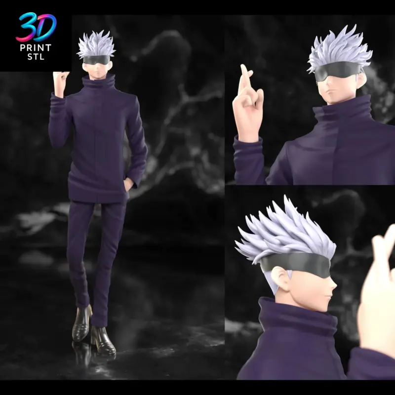 Satoru Gojo Figure Jujutsu Kaisen | 3D Print File | STL - Image 2