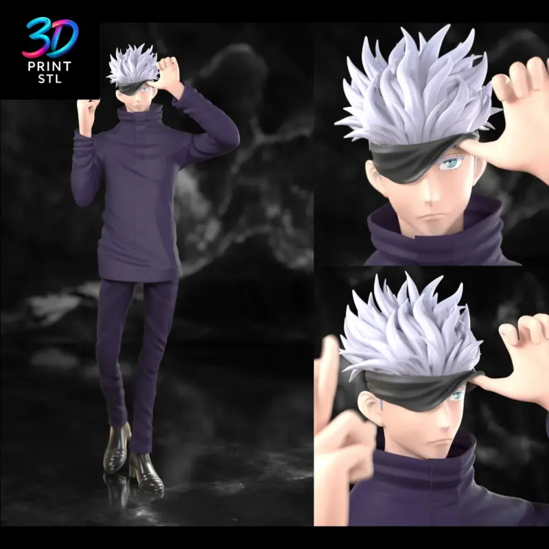 Satoru Gojo Figure Jujutsu Kaisen | 3D Print File | STL - Image 3