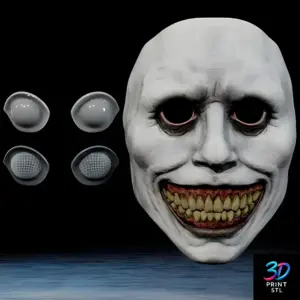 Scary Mask STL 3D Print Model 2