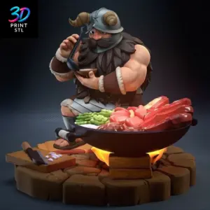 Senshi Figure Delicious in Dungeon | 3D Print File | STL