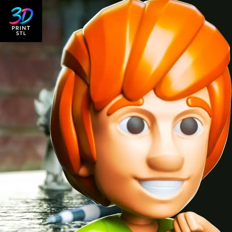 Shaggy Chibi Scooby-Doo | STL File for 3D Printing - Image 2