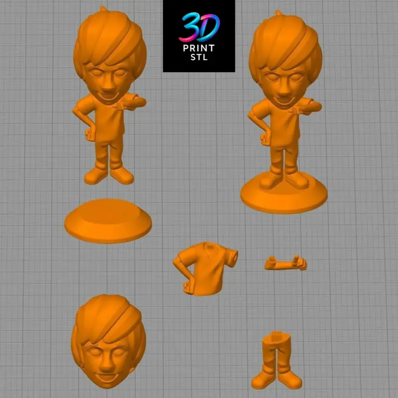 Shaggy Chibi Scooby-Doo | STL File for 3D Printing - Image 4