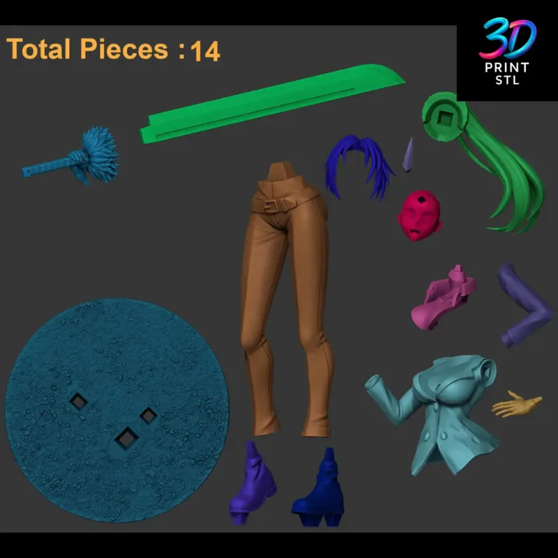 Shion Reincarnated as a Slime | 3D Print File | STL - Image 4