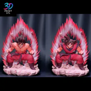 Son Goku Kaioken Figure Dragon Ball Z | 3D Print Model | STL