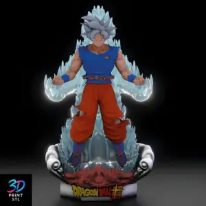Son Goku Ultra Instinct Dragon Ball Super | 3D Print Model | STL