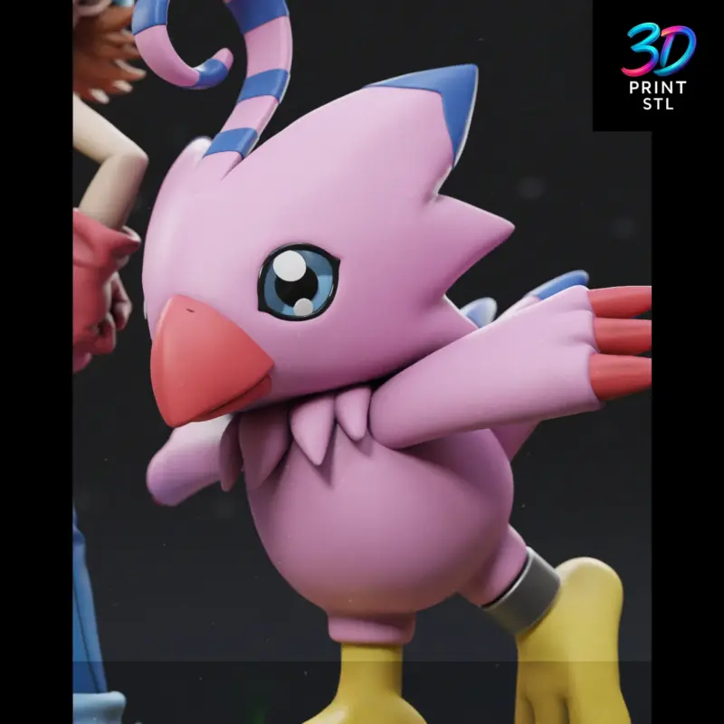 Sora Takenouchi & Biyomon Figure Digimon Adv | 3D Print File | STL - Image 6