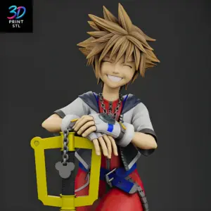 Sora Kingdom Hearts | 3D Print File | STL