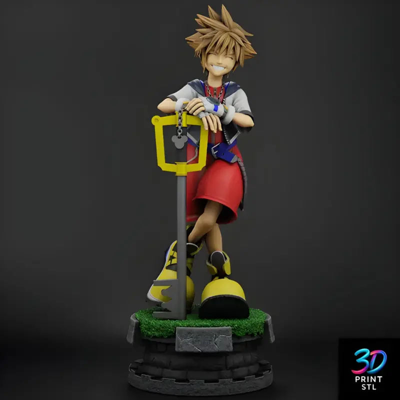 Sora Kingdom Hearts | 3D Print File | STL - Image 3