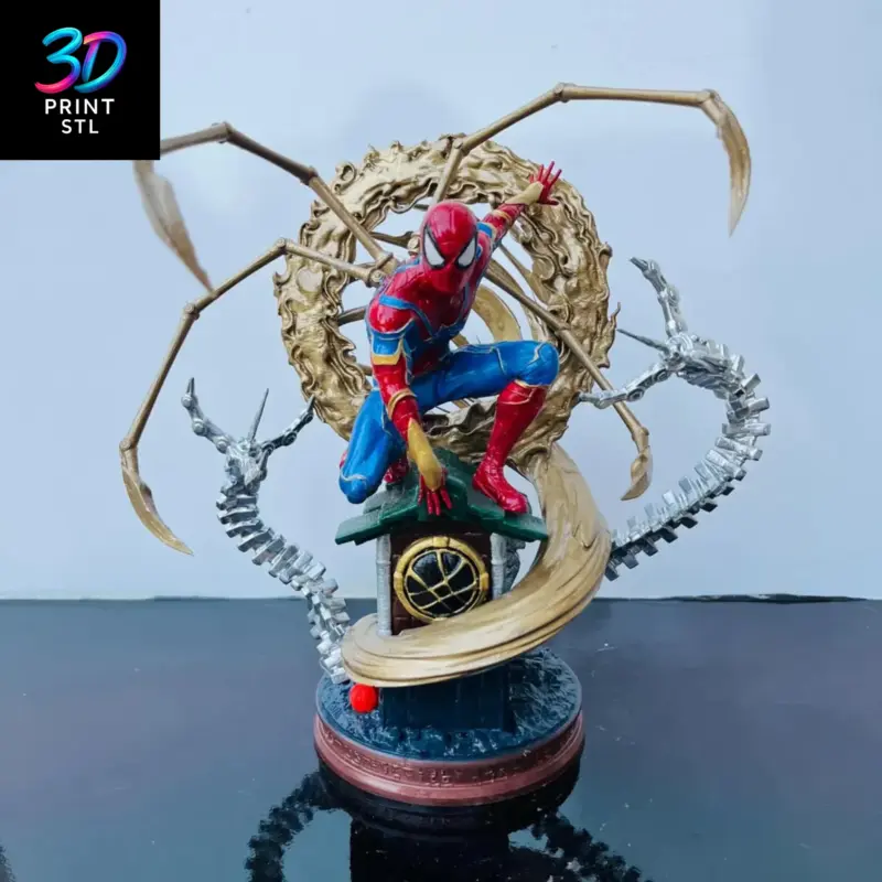 Spider-Man Iron Spider Diorama Marvel | 3D Print File | STL