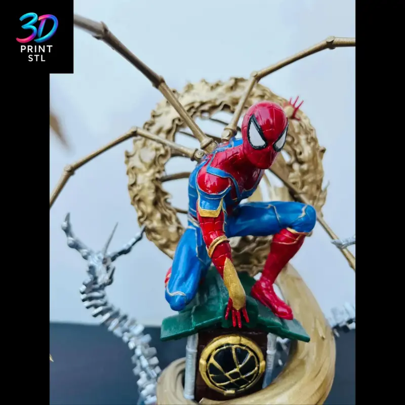 Spider-Man Iron Spider Diorama Marvel | 3D Print File | STL - Image 2