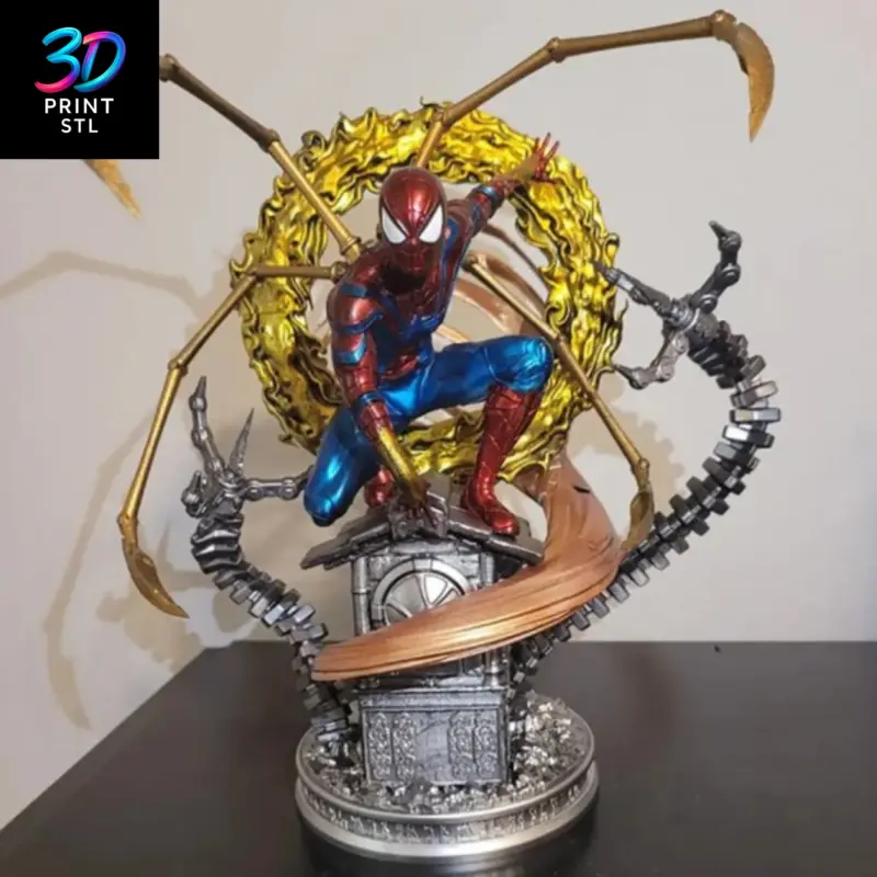 Spider-Man Iron Spider Diorama Marvel | 3D Print File | STL - Image 4
