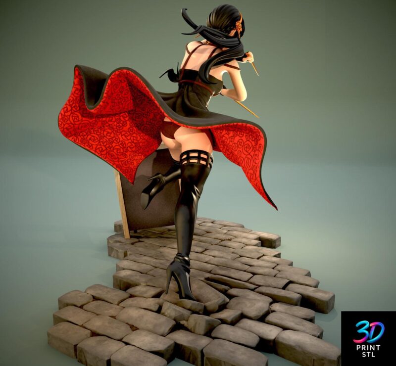 Yor Forger Combat Stance | Spy x Family 3D Print STL - Image 4