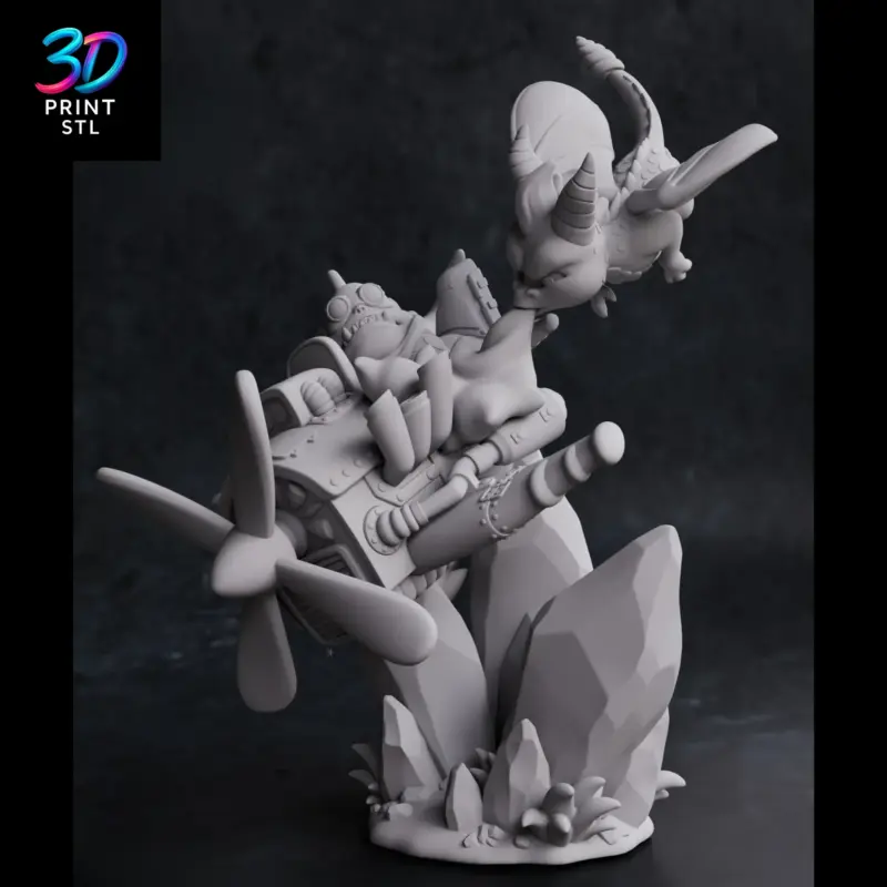 Spyro Sky Attack Diorama Spyro the Dragon | 3D Print File | STL - Image 3