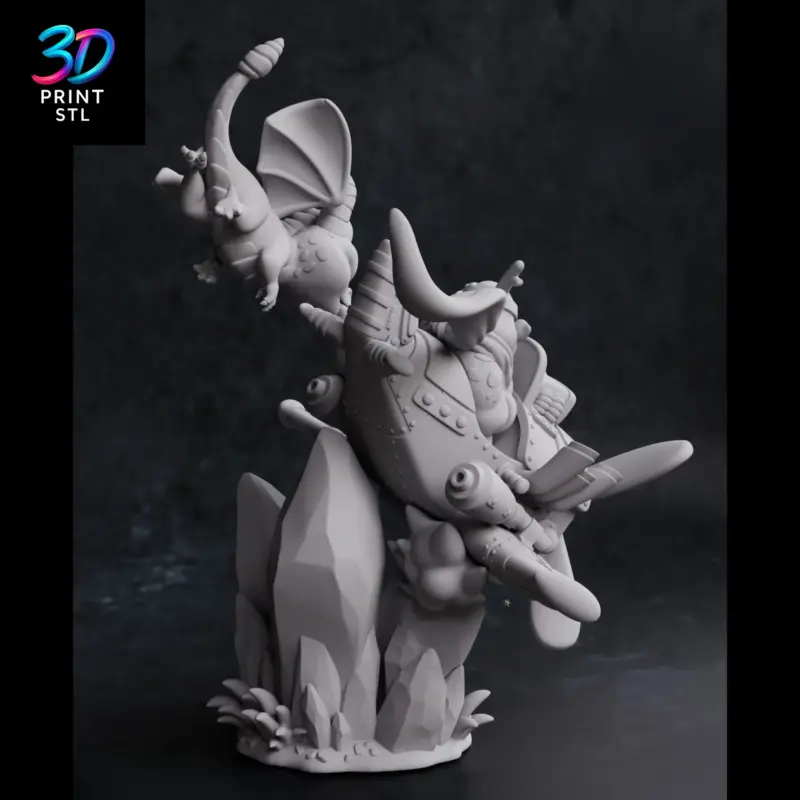 Spyro Sky Attack Diorama Spyro the Dragon | 3D Print File | STL - Image 5
