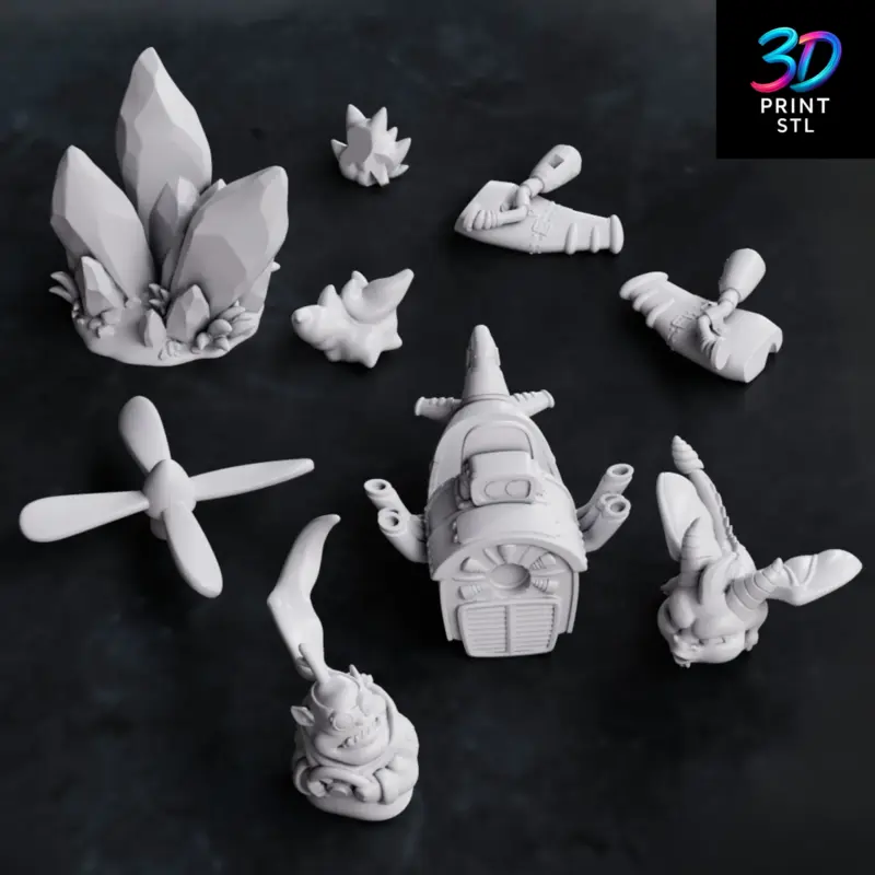 Spyro Sky Attack Diorama Spyro the Dragon | 3D Print File | STL - Image 6