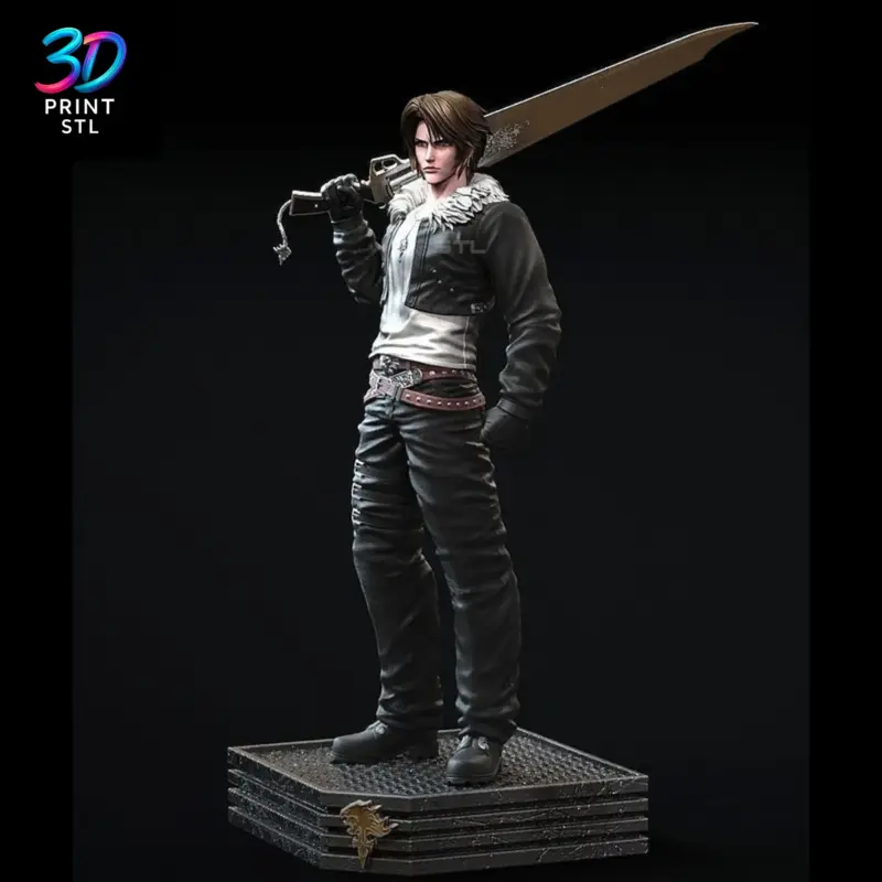 Squall Leonhart Figure Final Fantasy VIII | 3D Print Model | STL