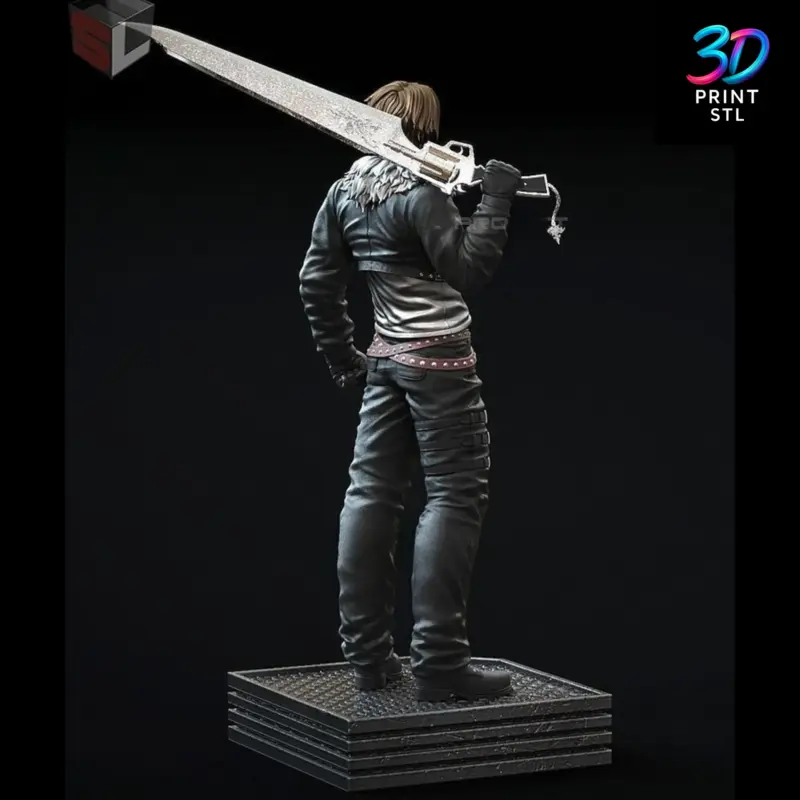 Squall Leonhart Figure Final Fantasy VIII | 3D Print Model | STL - Image 3