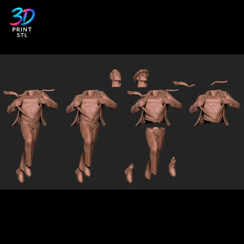 Superman Transformation Figure DC Comics | STL for 3D Printers - Image 5