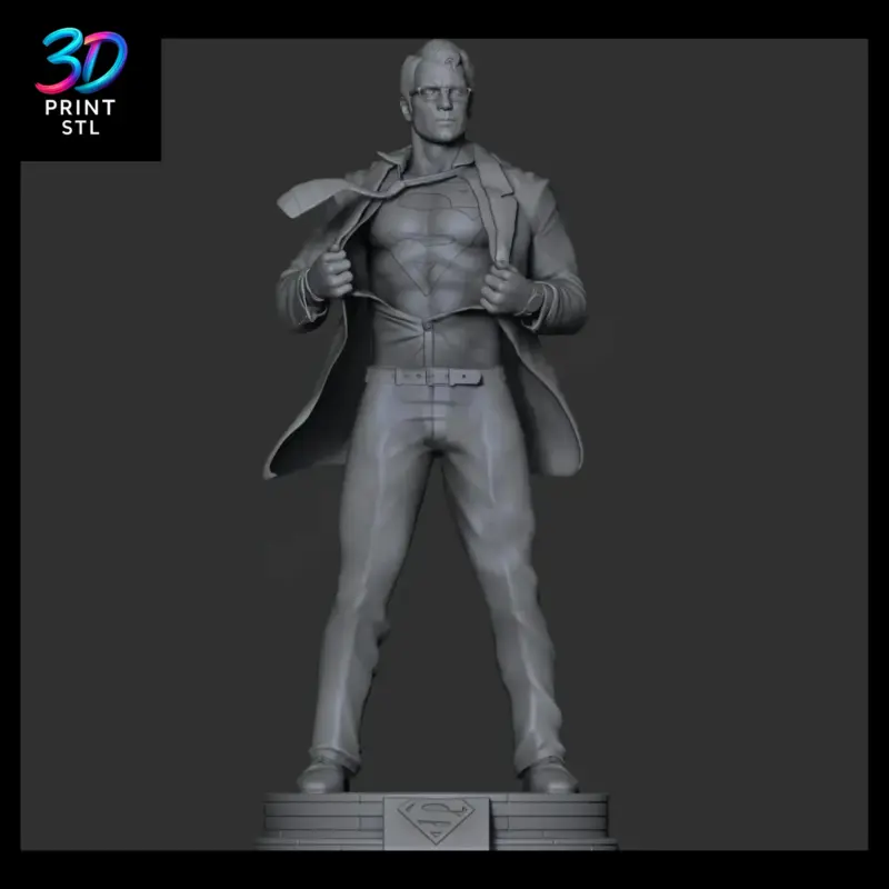 Superman Clark Kent Figure DC | 3D Print File | STL - Image 3
