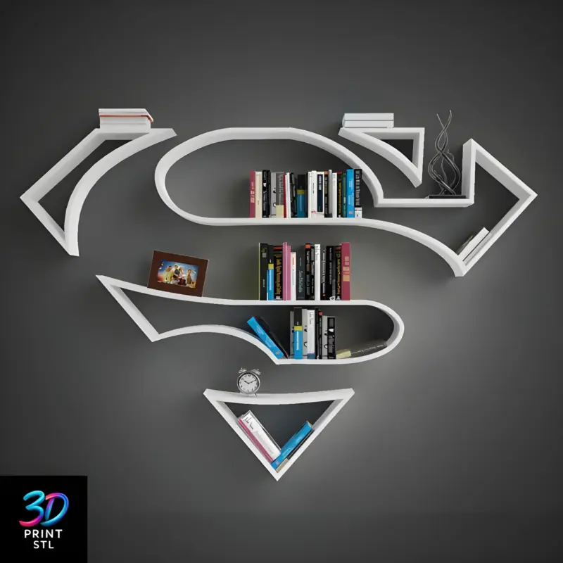 Superman Shelves | 3D Print File | STL