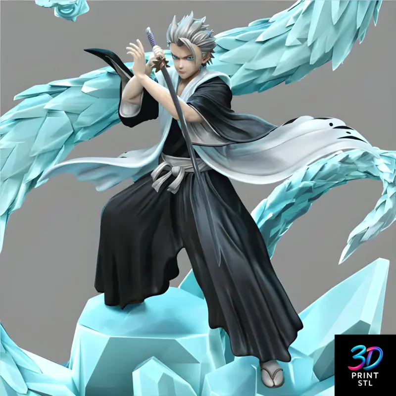 Tōshirō Hitsugaya Bleach | 3D Print File | STL - Image 3